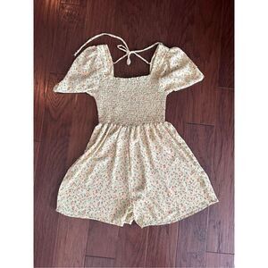 Pie in the sky romper shorts